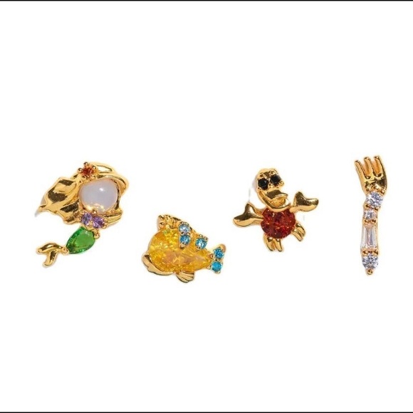 Jewelry New Disney Little Mermaid Princess Ariel Flounder Sebastian